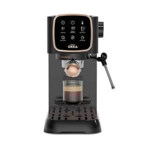 ماكينة إسبريسو أرزوم أوكا سولو ام نصف أوتوماتيك 1628 وات أسود نحاسى