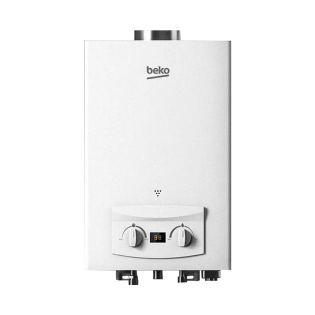 سخان بيكو 6 لتر غاز بمدخنة ابيض