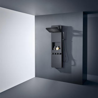 جرافيتي شاور بانل اسود مطفي