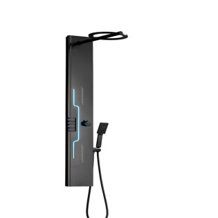 Gravity Shower Panel Matt Black