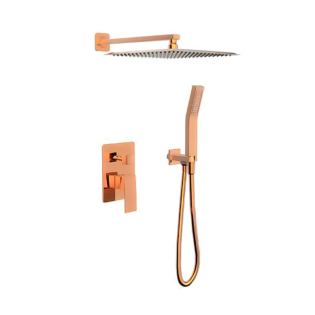 مجموعة دش مربعة جواد إيزى بوكس روز جولد