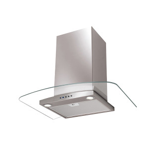 Glem Gas Built-In Glass Hood 60 cm Silver