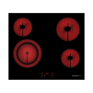مسطح كهربا بلت ان جليم جاز 4 شعلة 60 سم سيراميك اسود