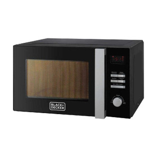 ميكروويف بلاك اند ديكر ديجيتال بالشواية 28 لتر 900 وات أسود