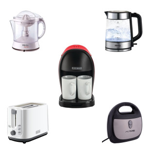 بلاك اند ديكر ماكينة قهوة وتوستر مع ميانتا كاتيل ومحضر سندوتشات وعصارة حمضيات