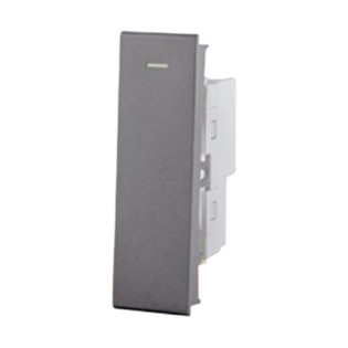 SAS Nuovo One-Way Switch with Lamp 16 Amp Gray