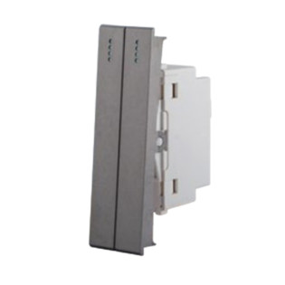 مفتاح كهربائى أحادى زوجي ساس نوفو 16 أمبير رمادى