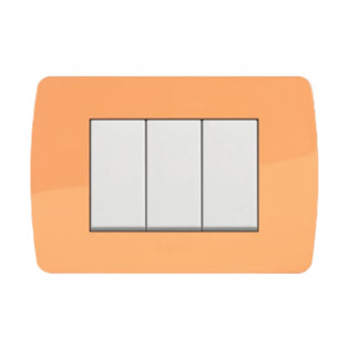 Cover frame Solida 3 Module LIGHT AMBER Bticino
