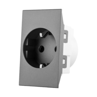 بريزة ألمانى ساس نوفو بالحماية 16 أمبير رمادي