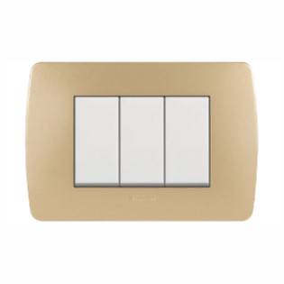 Cover frame Solida 3 Module Gold Bticino