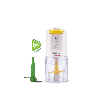 كبة ميني ميانتا مع قطاعة ملوخية 400 وات 0.5 لتر أبيض