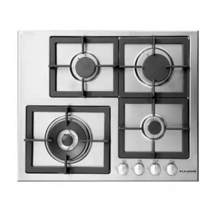 مسطح غاز بلت ان فولجر 4 شعلة 60 سم استانلس