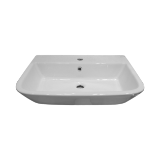 حوض فوق سطح مستطيل روكا ذا جاب روند 65 سم أبيض