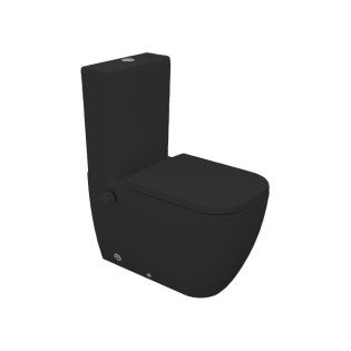 مرحاض  بالدش ملاصق للحائط سانيبيور ماجنوس اسود