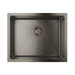 حوض مطبخ جروهى 45 ×55 سم جرافيت مطفى