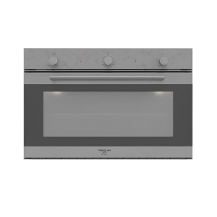 فرن غاز  بلت ان مع شوايه كهرباء كيتشن لاين 90 سم فضي