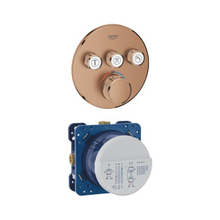 وش خلاط دفن دائري جروهي جروثيرم سمارت كنترول روز جولد مطفي مع جسم دفن رابيدو سمارت بوكس 