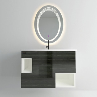 وحدة موبيليا بيرويا ميتاليك مع حوض 80×46 سم 