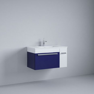Beroia Furniture Unit with Washbasin 80x46 Cm Blue
