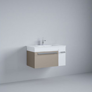 Beroia Furniture Unit with Washbasin 80x46 Cm Mink 