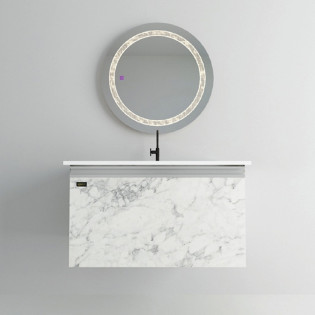 وحدة موبيليا بيرويا كارارا مع حوض 80×46 سم 