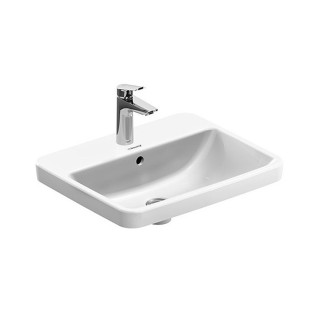 حوض فوق الرخامة ديورافيت نمبر.1 54.5×43.5 سم أبيض