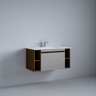 وحدة موبيليا بيرويا فيزون رمادي مع حوض 80×46 سم 